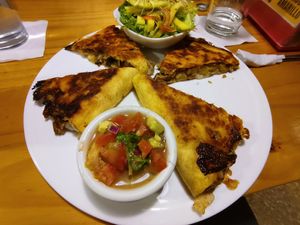 Piñadilla con queso vegano at Arbol de Seda in San Jose