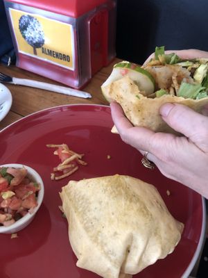 Burrito at Arbol de Seda in San Jose