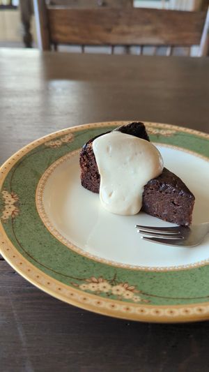 ガトーショコラ豆乳クリーム添え at Cafe Magnolia - カフェ マグノリア in Imabari