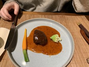 Lion’s mane ‘steak'  at Qing Ya Cha Su - 青雅茶素 in Hangzhou