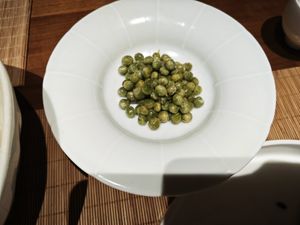 Some home grown beans at Qing Ya Cha Su - 青雅茶素 in Hangzhou