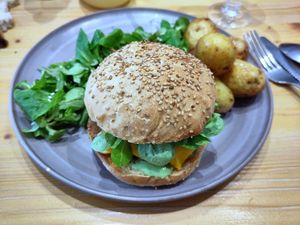 Burger at Le Canithé in Toulouse