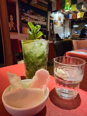 Mocktail at Ama Tibetan Mom's Kitchen in Bruges