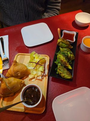 Starters at Ama Tibetan Mom's Kitchen in Bruges