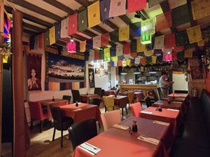 Interior at Ama Tibetan Mom's Kitchen in Bruges