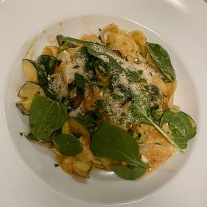 Vegan Fettuccine  at Sicily Cafe in Prague