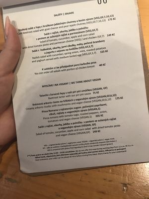 quite a lot of vegan meal options that are not salad!  at Sicily Cafe in Prague