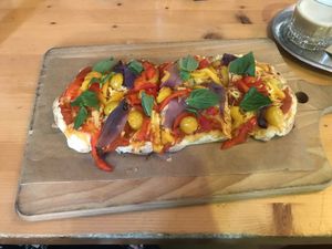 Pizza at Sicily Cafe in Prague