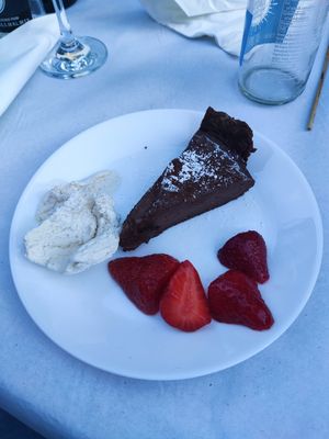 Chocolate torte at Rock Mill Centre in High Peak