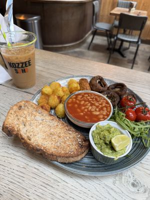 +all beverages served in plastic   at KOZZEE in London