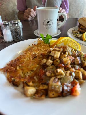 Tofu Provençal Scramble at Ghini's French Caffe in Tucson
