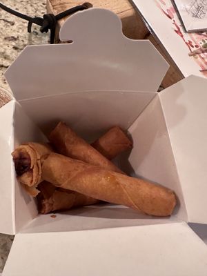 Veggie egg rolls   at Kin Khao Thai & Sushi Bar in Valparaiso