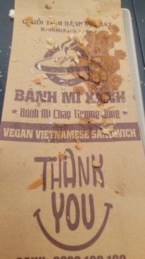 Should have taken a picture before I ate it! at Banh MI Chay - Vegan in Ho Chi Minh City
