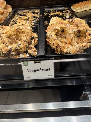 Vegan nougat bretzel  at Bäckerei Merzenich in Cologne