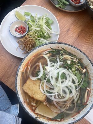Bún bò Huê (lightly spicy)   at Bếp Việt in Paris