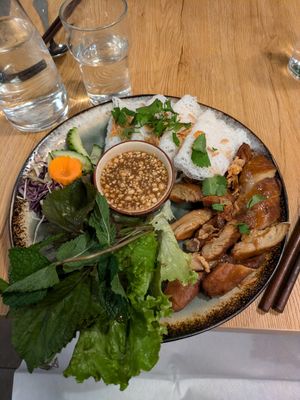 Roasted duck P28 at Bếp Việt in Paris