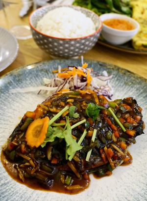 P34. Phi lê ca chay ba vi
Filet de poisson végane at Bếp Việt in Paris