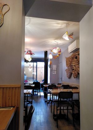 Eat-in space at Bếp Việt in Paris