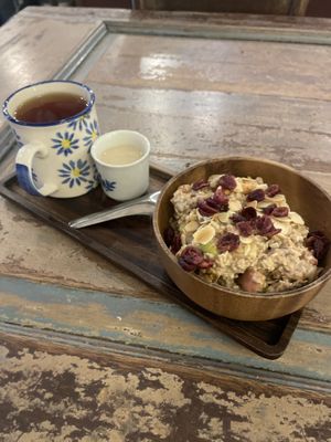 overnight oats without honey  at Mingle Cafe in Kuala Lumpur