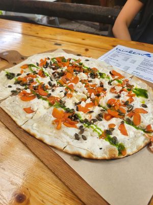Flammkuchen at Lebenshof MutimBauch in Ottenhoefen Im Schwarzwald