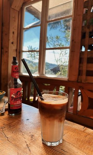 Iced Latte  at Lebenshof MutimBauch in Ottenhoefen Im Schwarzwald