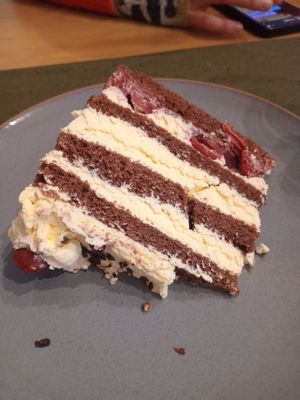 Schwarzwälder Kirschtorte (leider ohne Schnäpschen drin) at Lebenshof MutimBauch in Ottenhoefen Im Schwarzwald