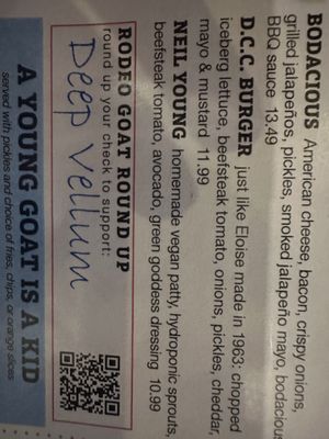 Veg burger - make suree  at Rodeo Goat in Rockwall