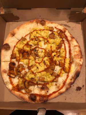 Vegan Nick Fury at Flying Saucer Pizza Company in Salem