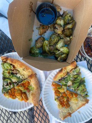 V. Nick Fury, v. Poison Ivy, Brussels sprouts at Flying Saucer Pizza Company in Salem