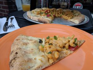 Silurian pizza! at Flying Saucer Pizza Company in Salem