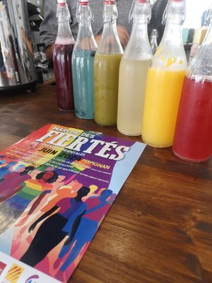 Kéfirs multicolores à l'occasion de la Pride 2024 at MIAM Collectif in Perpignan