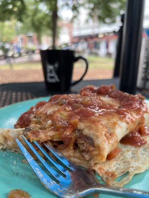 The Beyond Santa Fe Stuffed Crepe  at Gulu-Gulu Cafe in Salem