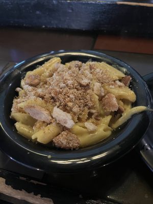 Vegan Mac and cheese with breadcrumbs  at Gulu-Gulu Cafe in Salem