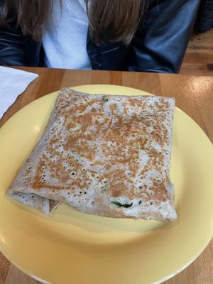 the old vegan crepe  at Gulu-Gulu Cafe in Salem