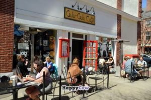 Gulu's patio (in the early spring) at Gulu-Gulu Cafe in Salem