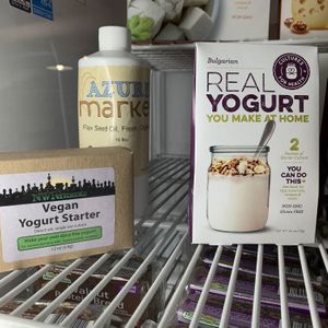 Vegan starter but no vegan yogurt at Frontier Trading Post in Seward