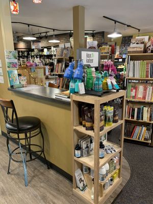 Cafe seating at Frontier Trading Post in Seward