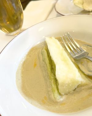 Crispy eggplants with Bazhe sauce, sooo delicious! at Lali - Kitchen & Bar in Yerevan