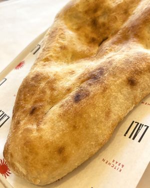 Hot crispy Georgian Puri bread, straight from the oven! at Lali - Kitchen & Bar in Yerevan