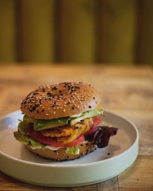 "Egg" Bagel Sandwich at Morning People in Marbella