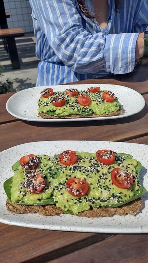 Avocado on toast without egg, make sure they don't put mayo on it! at eeetwell  in Gozo
