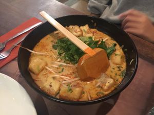 vegan laksa, yum at Banana Tree - Westbourne Grove in West London