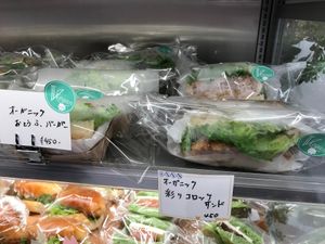 Organic Tofu Burgers at La Vigne Akiko - Sunshine City in Tokyo