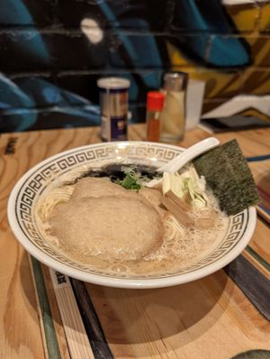 tonkotsu ramen at Rage in Tokyo