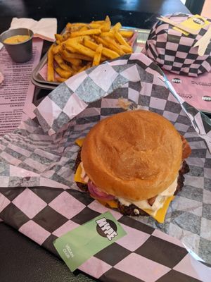 vegan burger at HYPE in Madrid