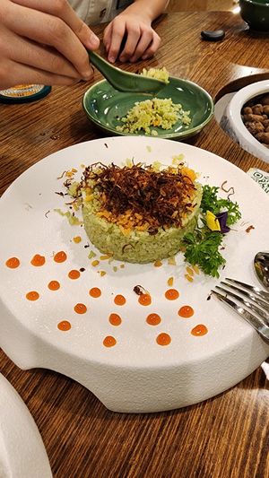 Salted Herb Fried Rice at Tiệm AUMH Chay in Ho Chi Minh City
