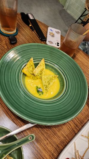 Pumpkin Bisque at Tiệm AUMH Chay in Ho Chi Minh City