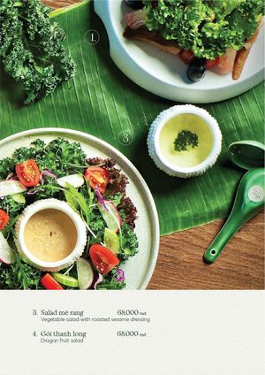 Salad Menu at Tiệm AUMH Chay in Ho Chi Minh City