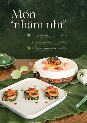 Finger Food Menu at Tiệm AUMH Chay in Ho Chi Minh City