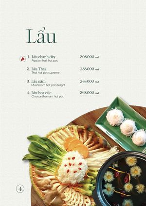 Hot Pot Menu at Tiệm AUMH Chay in Ho Chi Minh City